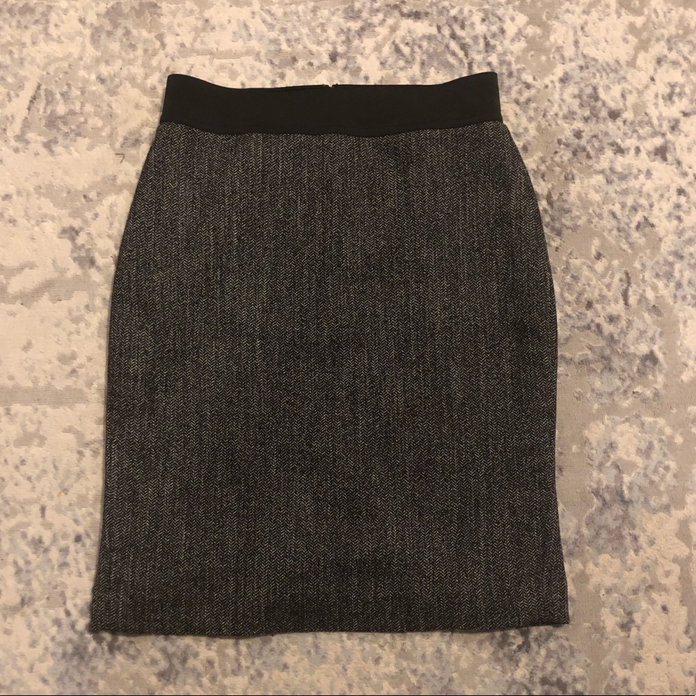 EXPRESS TWEED ELASTIC WAISTBAND SKIRT 2